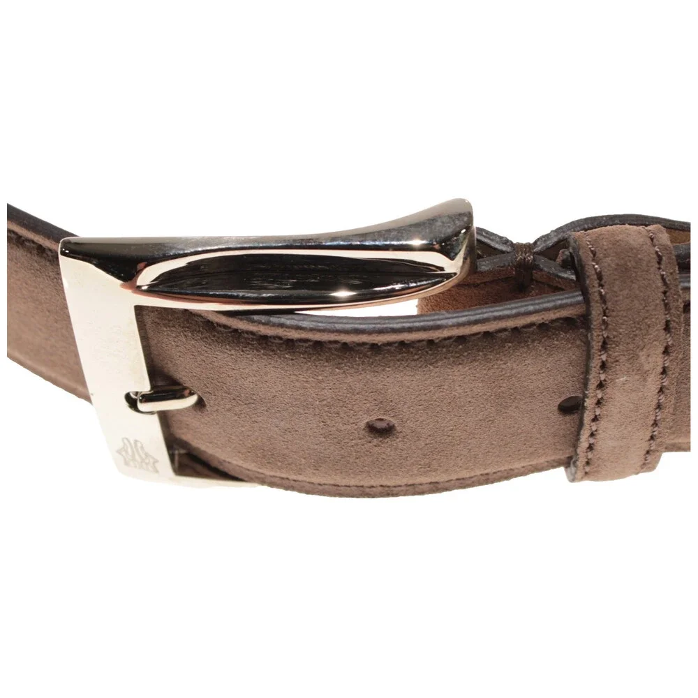 Di Bianco NWT Cut to Size Dress Belt In Solid Brown Suede Leather One Size